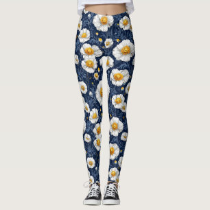 Leggings Motif floral vibrant