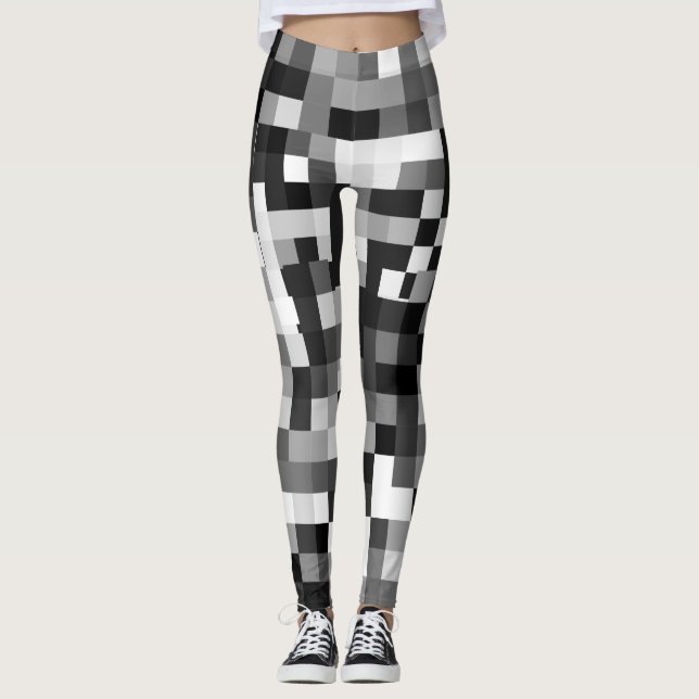 Leggings Motif flou pipelé (Devant)