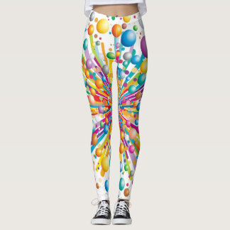 Leggings Motif fou génial d'impression explosif de bulle