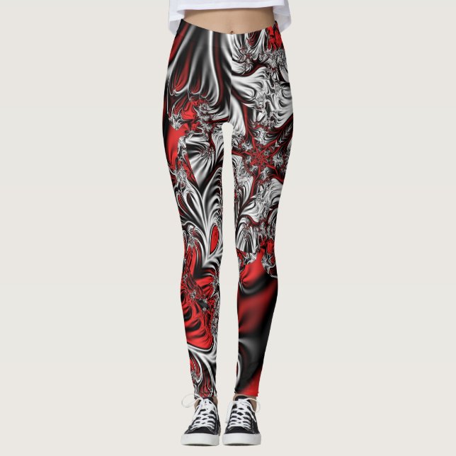 Leggings motif fractal (Devant)