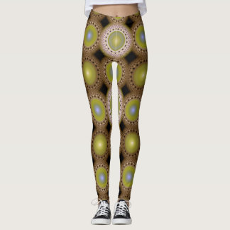Leggings Motif fractal de Noël