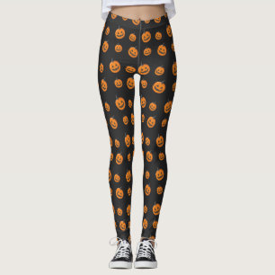 Leggings Motif frais de Halloween de lanternes de Jack O
