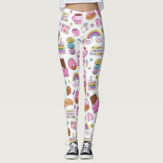 Leggings Motif Funny Unicorn Magique Arc-en-ciel mou