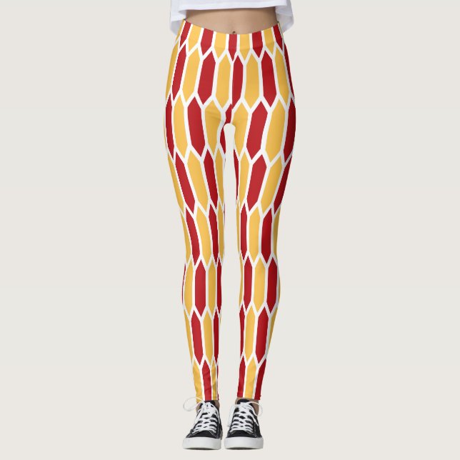 Leggings Motif géométrique (Devant)