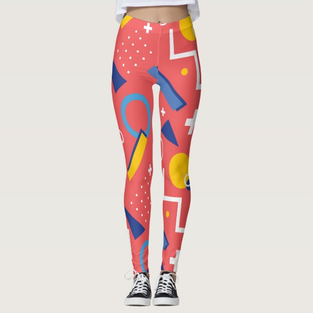 Leggings Motif géométrique 2 (Devant)