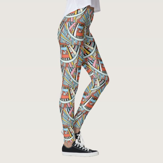 Leggings Motif géométrique Abstrait (Droite)