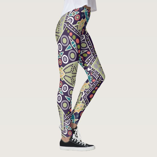 Leggings Motif géométrique Abstrait (Droite)