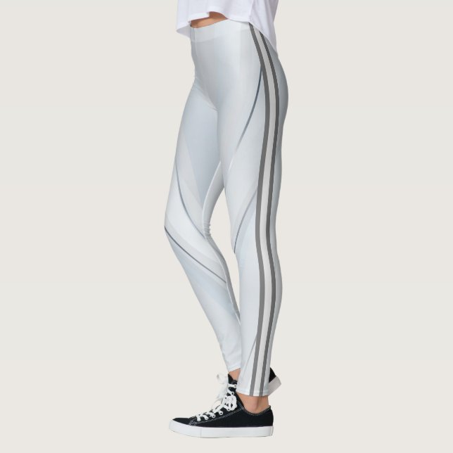 Leggings Motif géométrique argent Attoni  (Gauche)