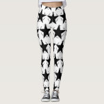 Leggings Motif géométrique Cercle des étoiles noires et bla<br><div class="desc">Légumineuses.</div>