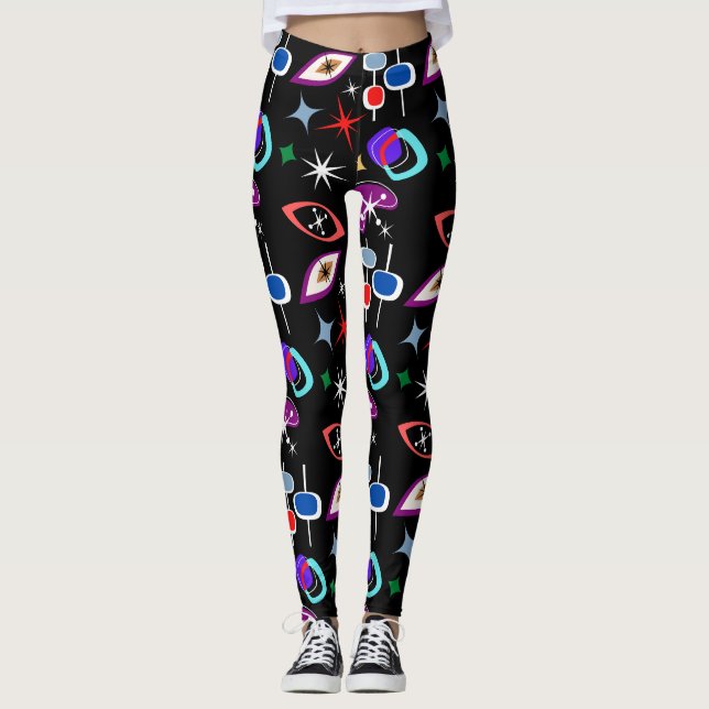 Leggings Motif géométrique coloré (Devant)