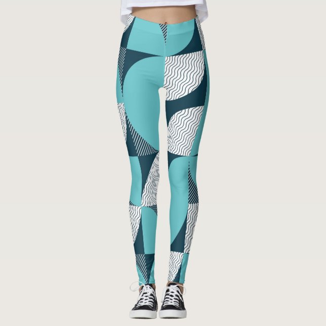 Leggings Motif géométrique créatif (Devant)