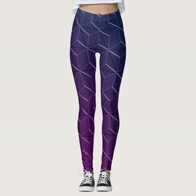 Leggings Motif géométrique de style Miami (Devant)