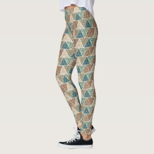 Leggings Motif géométrique extérieur d'étape   de Geo
