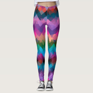 Leggings Motif géométrique moderne coloré #2