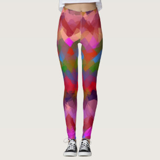 Leggings Motif géométrique moderne coloré #27