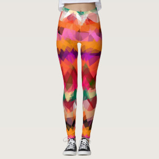 Leggings Motif géométrique moderne coloré #30