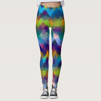 Leggings Motif géométrique moderne coloré #31