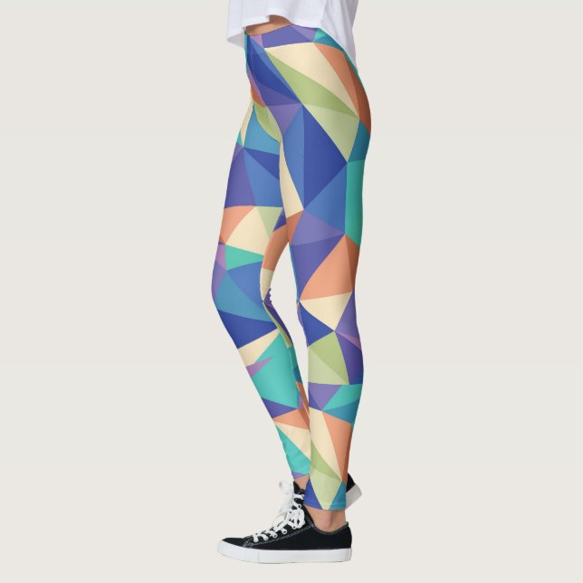 Leggings Motif géométrique moderne et coloré (Gauche)