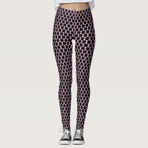 Leggings Motif géométrique multicolore moderne