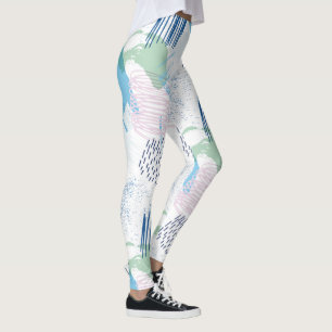 Leggings Motif géométrique Pastel Colors