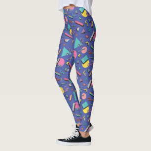 Leggings Motif géométrique rétro