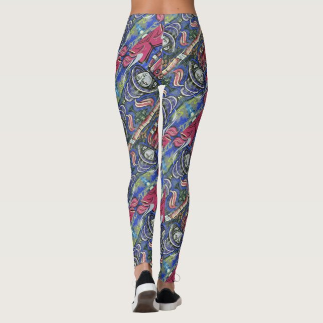 Leggings motif graffiti (Dos)