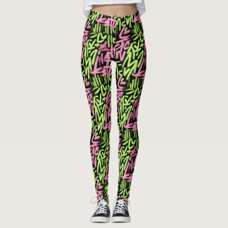 Leggings Motif Graffiti