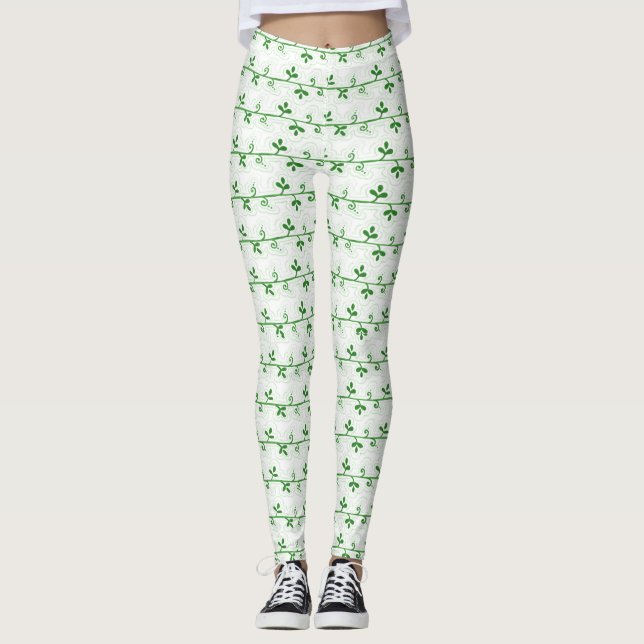 Leggings Motif graphique Floral sans joint (Devant)