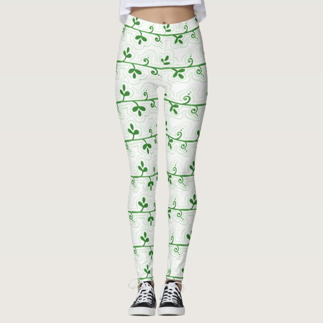 Leggings Motif graphique Floral sans joint (Devant)