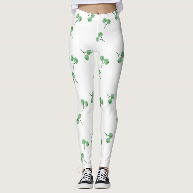Leggings Motif Green Cherry (Devant)