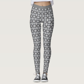 Leggings Motif gris et blanc