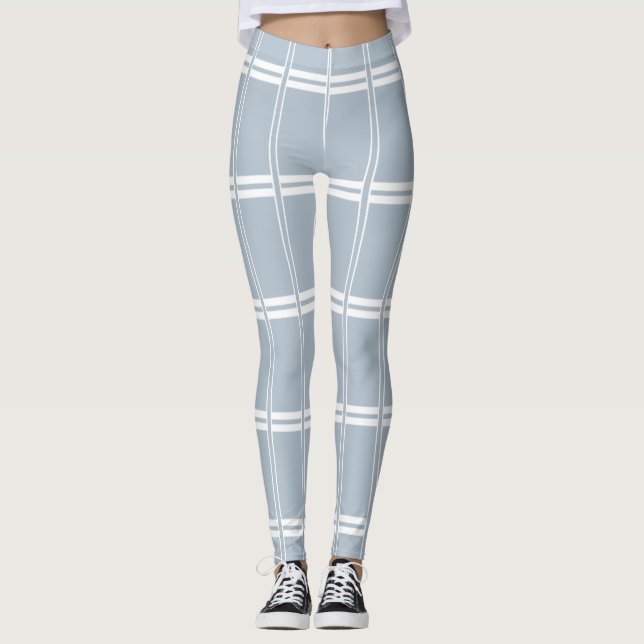 Leggings Motif gris et blanc (Devant)