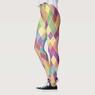 Leggings Motif Grunge Harlequin