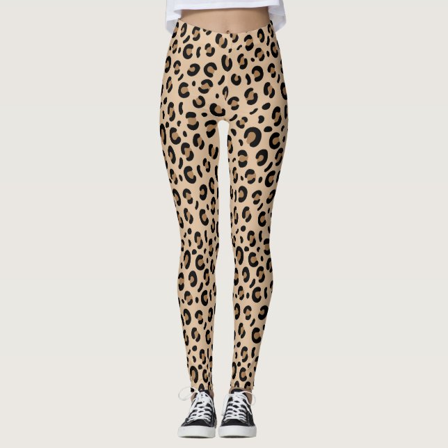 Leggings motif guépard léopard funky (Devant)