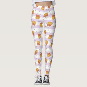 Leggings Motif Halloween de bonbons et d'étoiles doux