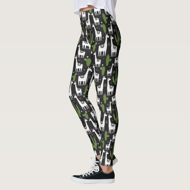 Leggings Motif heureux de lama (Gauche)