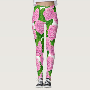 Leggings Motif Hydrangea