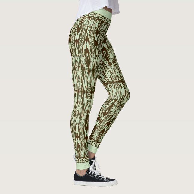 Leggings Motif Ikat marbré teint (Droite)