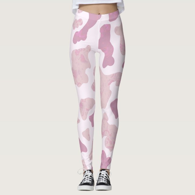 Leggings Motif Impression Vache (Devant)