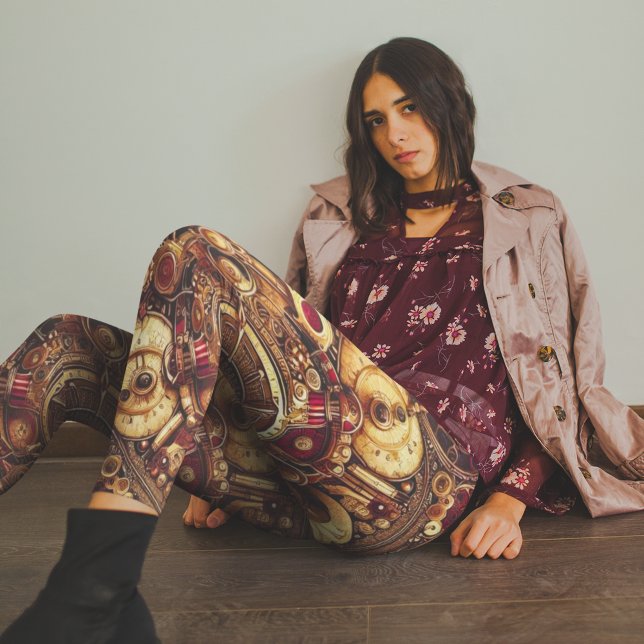 Leggings Motif industriel rustique Steampunk (Créateur téléchargé)
