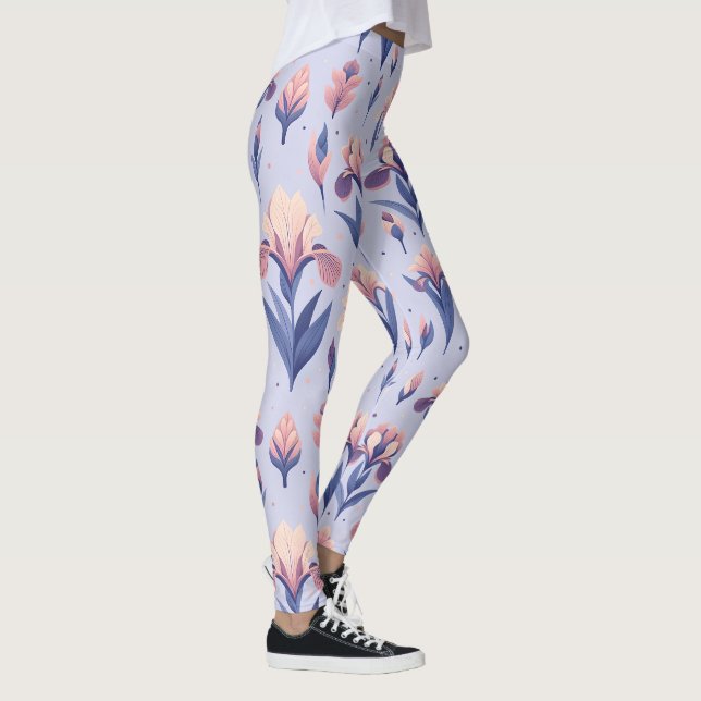 Leggings Motif Iris Flower (Droite)