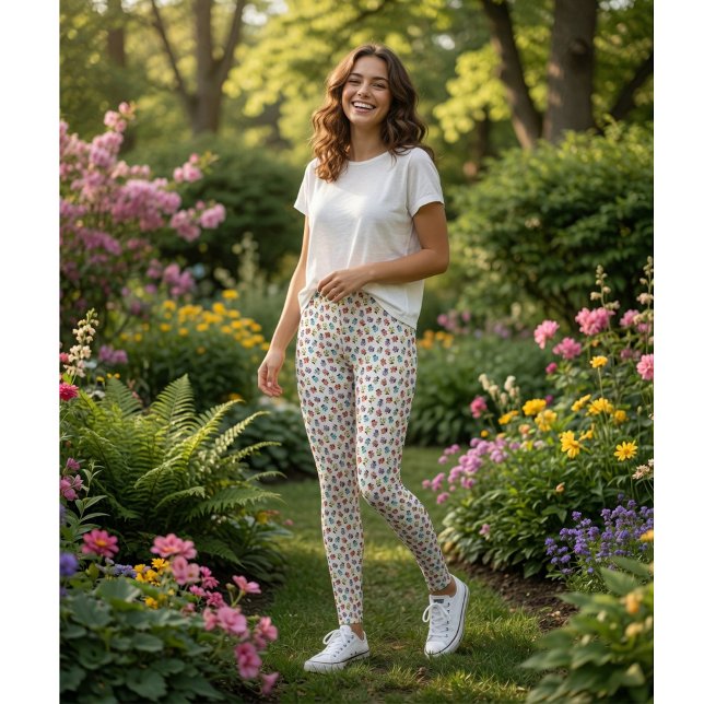 Leggings Motif jolies coccinelles colorées  (Créateur téléchargé)