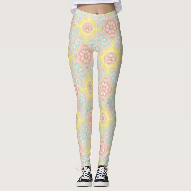 Leggings Motif Kaléidoscope (Devant)