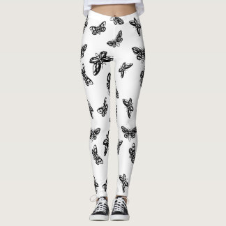 Leggings Motif Leggins Moths