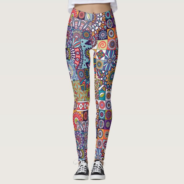 Leggings Motif Mandala (Devant)