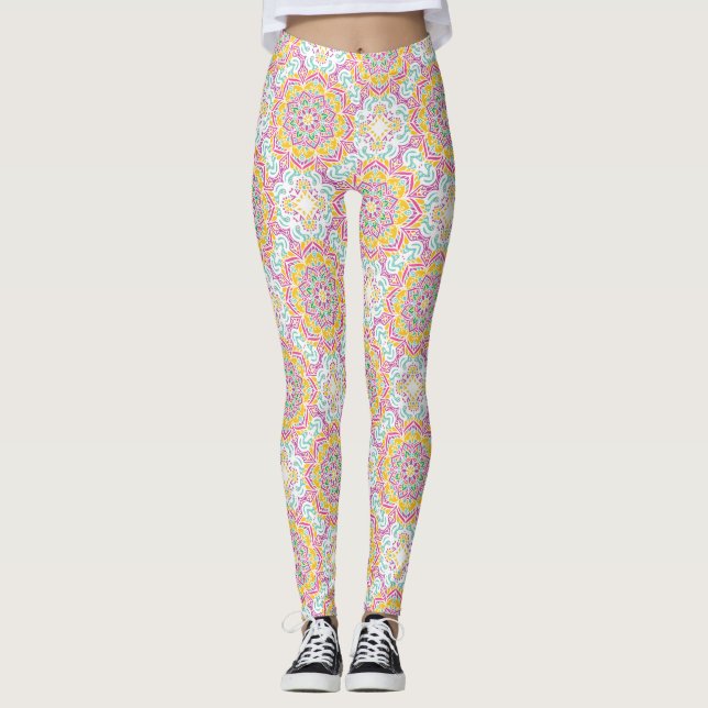Leggings Motif Mandala (Devant)