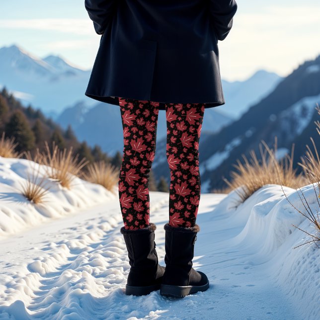 Leggings Motif Maple Leaf (Créateur téléchargé)
