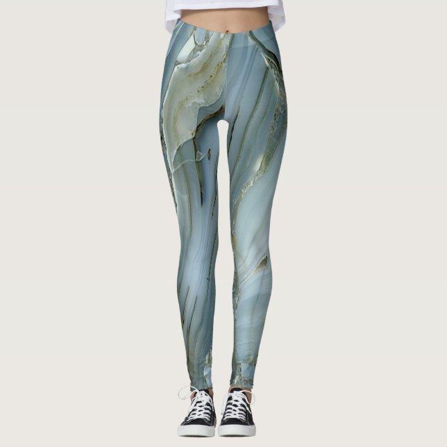 Leggings Motif marbré tendance cool (Devant)