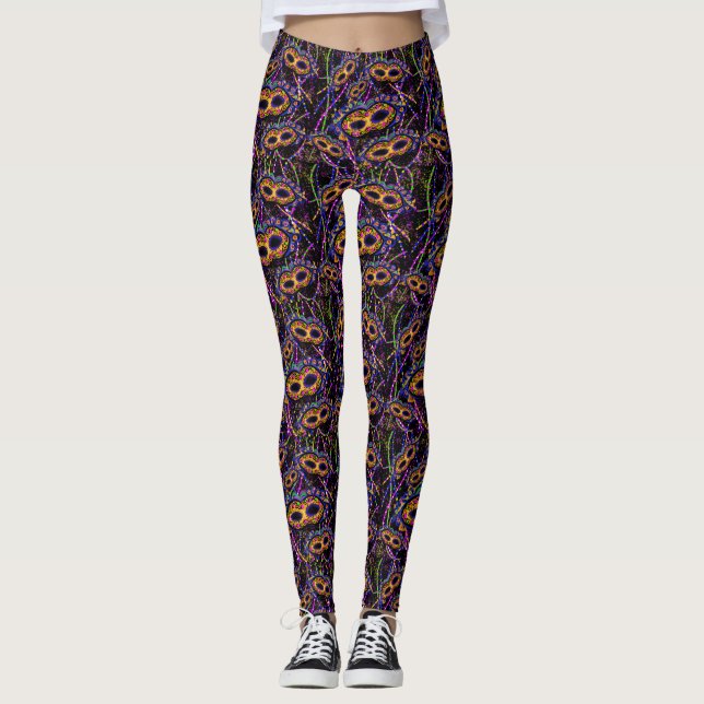 Leggings Motif Mardi Gras (Devant)