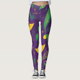 Leggings Motif Mardi Gras Mascarade